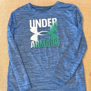 Under Armour Blue Long Sleeve Kids Tee